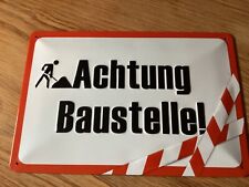 Blechschild achtung baustelle gebraucht kaufen  Garbsen