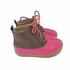 Botas de chuva curtas de renda Trimfoot Cracker barril rosa marrom tamanho 6 meninas comprar usado  Enviando para Brazil