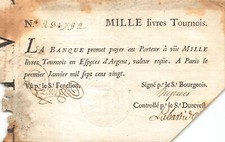 Billet banque law d'occasion  Lorient