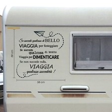 Adesivo camper frase usato  Napoli