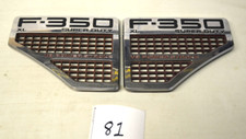 2008 2009 2010 FORD XLT F350 POWERSTROKE DIESEL EMBLEMAS LATERAIS DE PARA-LAMA (CONJUNTO) CROMADO comprar usado  Enviando para Brazil