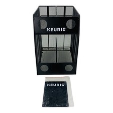 Usado, Porta-copos Keurig K porta-copos 4 mangas organizador de malha de metal preto comprar usado  Enviando para Brazil