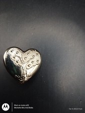 Gold tone heart for sale  LONDON