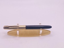 Caneta-tinteiro Parker 51 tampa de ouro laminada preta ouro 14 quilates média nova na caixa Inglaterra comprar usado  Enviando para Brazil