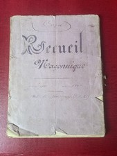 Rare manuscrit recueil d'occasion  Paris II