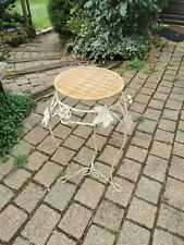 Tabouret fleurs osier d'occasion  Le Mesnil-Saint-Denis
