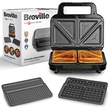 Breville sandwich waffle for sale  UK