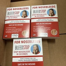 3 PackBleedstop para hemorragias nasais pára em segundos 4-2030 comprar usado  Enviando para Brazil