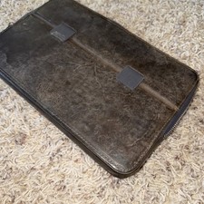 Estojo de caneta Galen Leather Magnum Opus 12 slots Crazy Horse cinza esfumaçado comprar usado  Enviando para Brazil