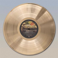 Arte de parede Iron Maiden "Piece Of Mind" LP dourado disco, usado comprar usado  Enviando para Brazil