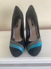 Black suede court for sale  LITTLEHAMPTON