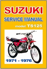 SUZUKI Manual de Serviço TS125 Duster 1971 1972 1973 1974 1975 1976 Serviço de Reparo, usado comprar usado  Enviando para Brazil