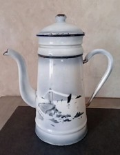 Ancienne cafetière émaillée d'occasion  Saint-Jean-de-Bournay