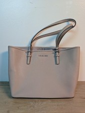 Bolsa tote Michael Kors média jet set cinza couro saffiano bolsa de ombro comprar usado  Enviando para Brazil