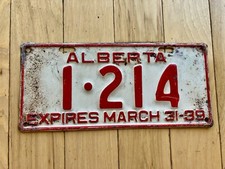 1939 alberta license for sale  Tacoma