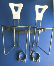GUIDÃO GAIOLA CROMADA GARRAFA DUPLA MANSFIELD VINTAGE NOVO NA CAIXA AJUSTE, IDEAL PARA L'EROICA comprar usado  Enviando para Brazil