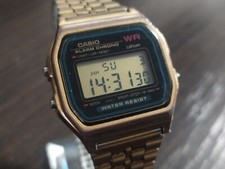 Relógio de pulso masculino vintage Casio A159WGEA-1VT digital unissex aço inoxidável  , usado comprar usado  Enviando para Brazil