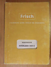 Ersatzteilliste frisch seitenl gebraucht kaufen  Könnern