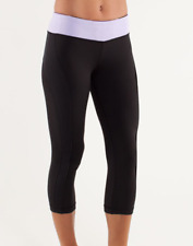 Legging Lululemon tamanho 4 Run Sun Sprinter Crop Run preta lilás Luxtreme cropped comprar usado  Enviando para Brazil