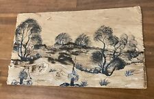 Aboriginal bark painting for sale  Woodland