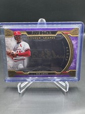 CINCO ESTRELAS 2018!  BOB GIBSON!  NO CARTÃO OURO AUTOMÁTICO!  #/25!  ROXO!  CARDINALS!, usado comprar usado  Enviando para Brazil