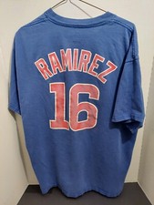 Camiseta Aramis Ramirez Jersey Majestic Chicago Cubs Adulto Grande Azul Masculina #16 comprar usado  Enviando para Brazil