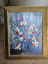 Schönes blumengemälde goldra gebraucht kaufen  Langenau