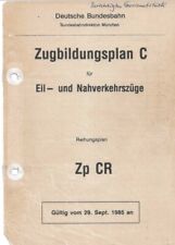 Zugbildungsplan zpcr münchen gebraucht kaufen  Raisting