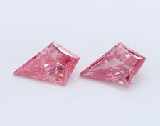 0,46 ct. Par de corte PINK KITE VS1 diamante CVD cultivado em laboratório melhor para brincos comprar usado  Enviando para Brazil