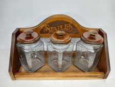 Vtg wood glass for sale  Vincennes