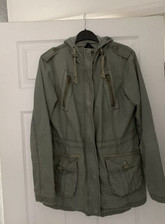 Ladies khaki parka for sale  KENDAL