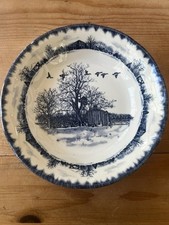Tigelas de sopa de salada de madeira de rio trabalho de mesa internacional porcelana azul 6,75" de largura comprar usado  Enviando para Brazil