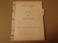Usado, Massey Ferguson Davis 185 Enxada Traseira Peças Livro Manual, emitido 1956 comprar usado  Enviando para Brazil