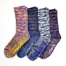 4 pares de meias femininas BOMBAS Gripper Honeycomb Crew tamanho pequeno 5-9 comprar usado  Enviando para Brazil