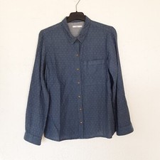Bluse langarm mittelblau gebraucht kaufen  Driedorf