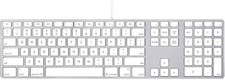 Teclado USB Apple alumínio com fio com teclado numérico A1243 MB110LL/B, usado comprar usado  Enviando para Brazil