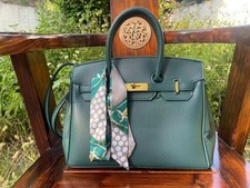 Kelly green leather for sale  South El Monte