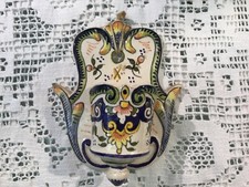 Benitier faience polychrome d'occasion  Targon