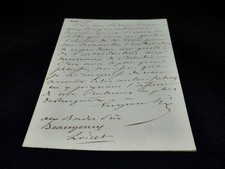 Eugene sue lettre d'occasion Eugene sue lettre d'occasion  Paris XVII