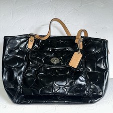 Coach black leah for sale  Flint