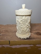 Soporte de aperitivo vintage de celuloide rosa celuloide para mariscos, SIN TENEDORES segunda mano  Embacar hacia Mexico