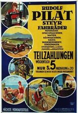 Pôster vintage original PILAT STEYR CYCLES CARROS RÁDIOS c.1930 comprar usado  Enviando para Brazil