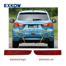 Kit refletor de para-choque traseiro 1 par para Mitsubishi Lancer 2009-2015 ASX 2010-2013 comprar usado  Enviando para Brazil