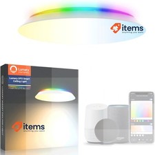 Luminária de teto Lumary 24W Smart LED com luz de fundo RGBAI branca, usado comprar usado  Enviando para Brazil