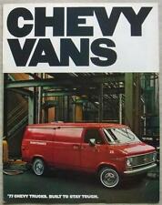 Folheto de vendas de carros Chevrolet Chevy Vans EUA para 1977 #3423 HI CUBE Cutaway ++ comprar usado  Enviando para Brazil