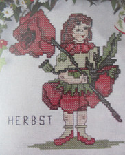 Stickvorlage herbst elfe gebraucht kaufen  Wuppertal