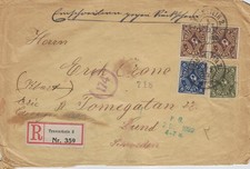 Reich 1922 lettres d'occasion  La Côte-Saint-André