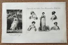 1814 Georgian Copperplate Regency Fashion Cocares Senhoras Próprio Livro de Memórias comprar usado  Enviando para Brazil