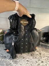 Mochila de motocicletas Harley-Davidson preta e laranja 15 X 15 comprar usado  Enviando para Brazil