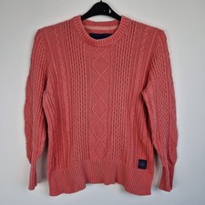 Superdry pink knitted for sale  BANFF